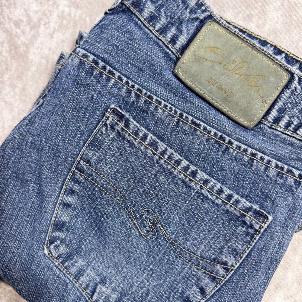 Silver Jeans Co Bootcut Medium Wash Denim Jeans Made in Canada 30x34 L9428XMVU